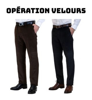 pantalon velours côtelé 
